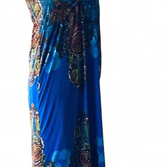 Maje Vintage Multicolor Bohemian Silky Dress - Picture 11 of 12